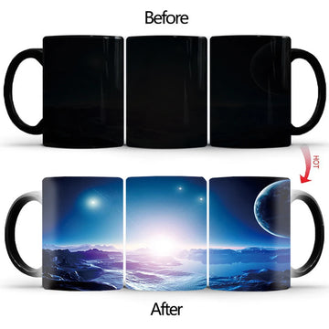 New Space Planet Heat Sensitive Mug