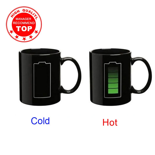 Magic Heat-Reveal Mug (colour & image). ❤️ Charge your day with every warm sip! 😎🔥