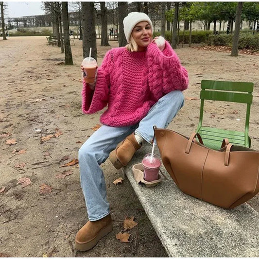 Yaminiya Vintage Prairie Chic Knit Sweater