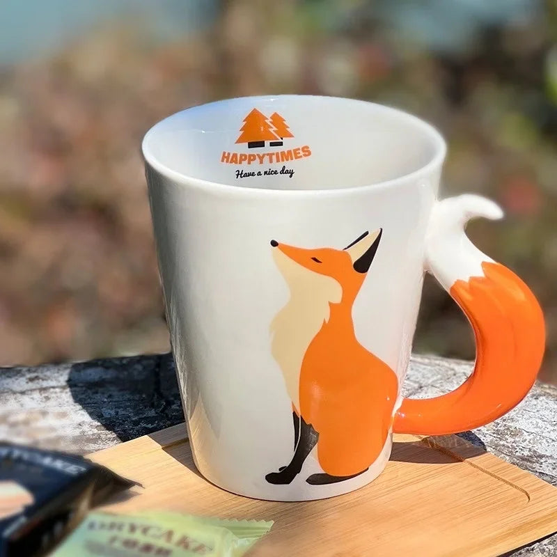 Ceramic Fox Mug 360ml